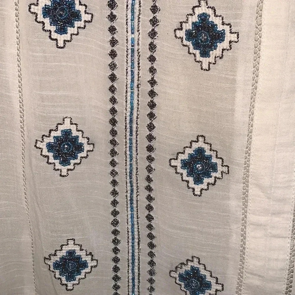 Tory Burch Lucille Beaded Embroidered Size 2 - Picture 5 of 8